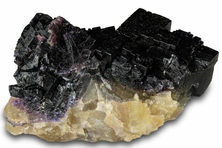 Dark Purple Fluorite Crystal Cluster - Cave-in-Rock, Illinois #322789